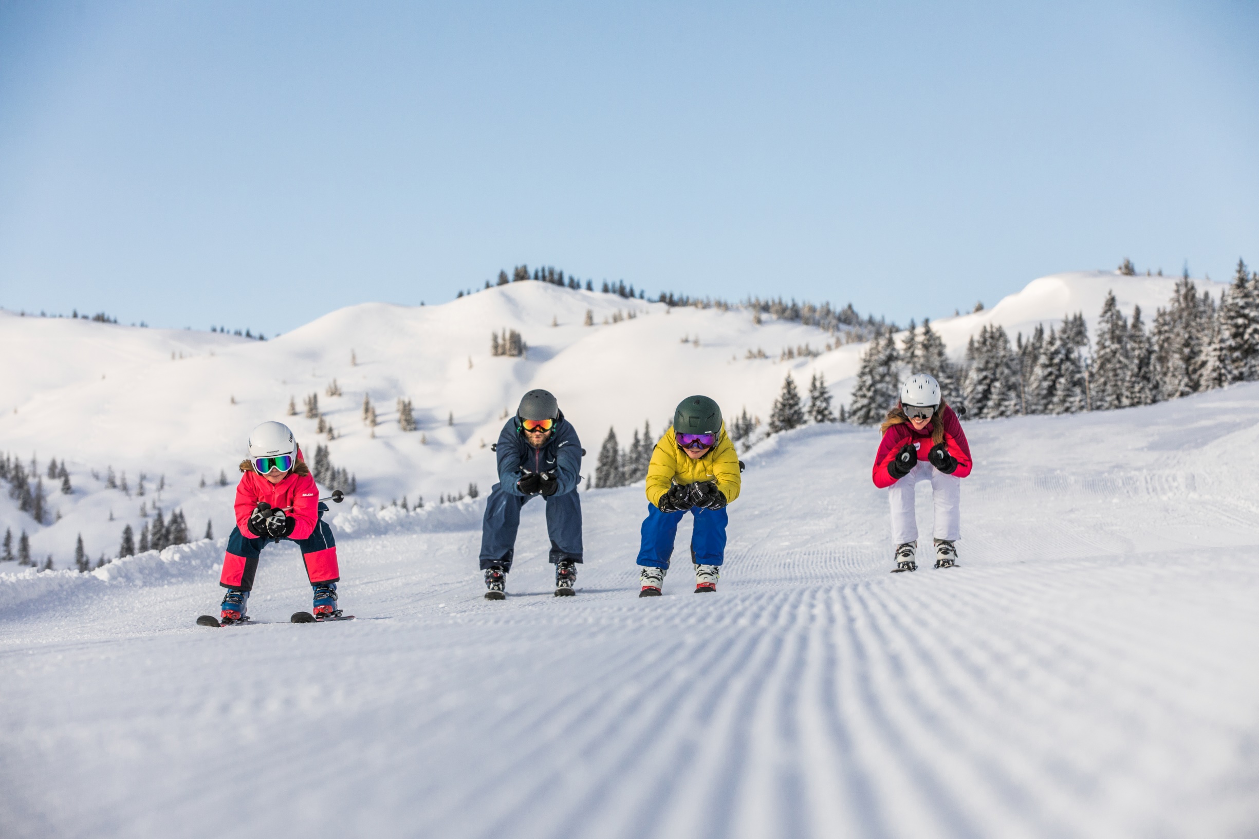 Familienskitag in Hochkönig. ©SalzburgerLand Tourismus-Michael Groessinger